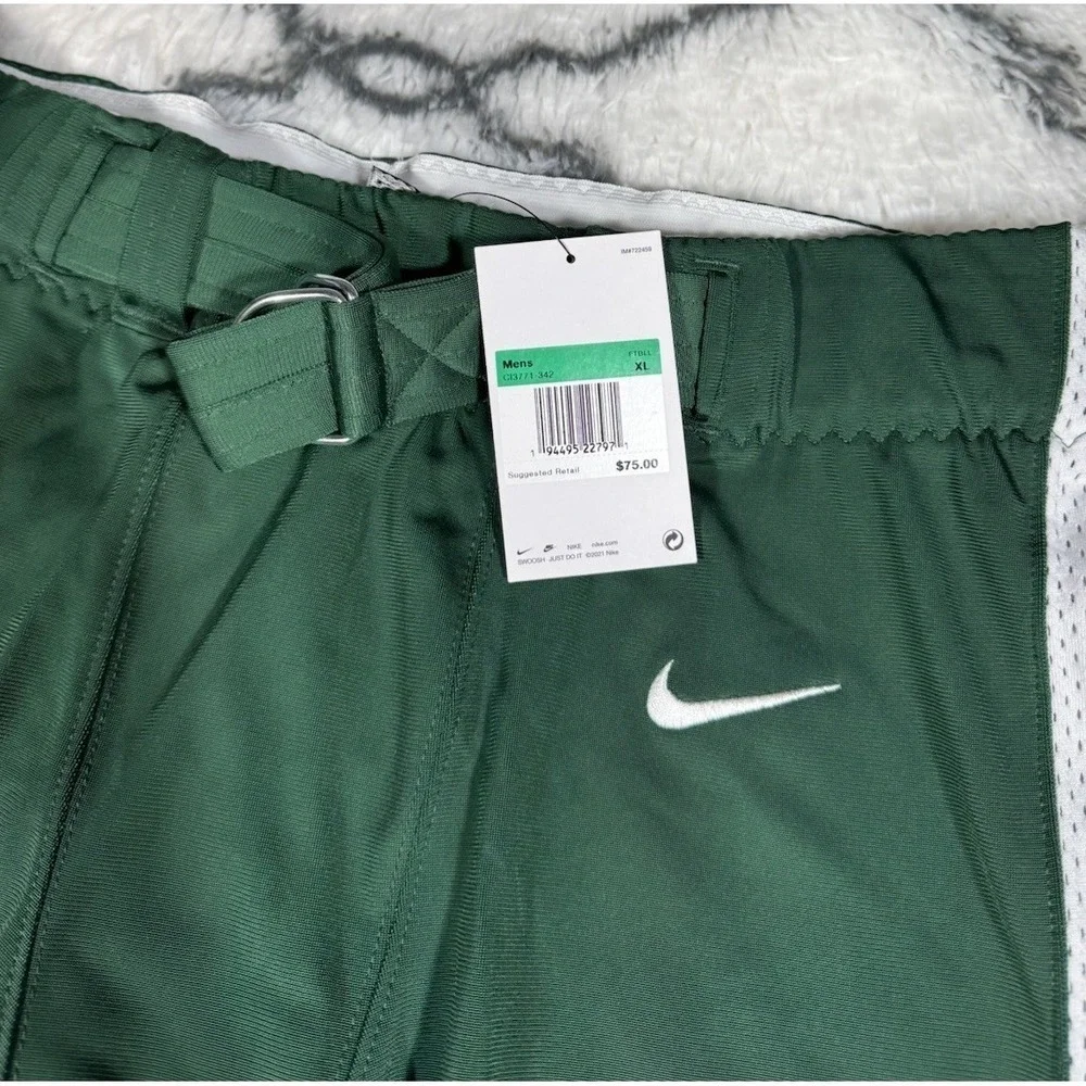 NIKE Vapor Pro Football Pants‎ Green Men's Size XL *NEW* CI3771-342 $75
